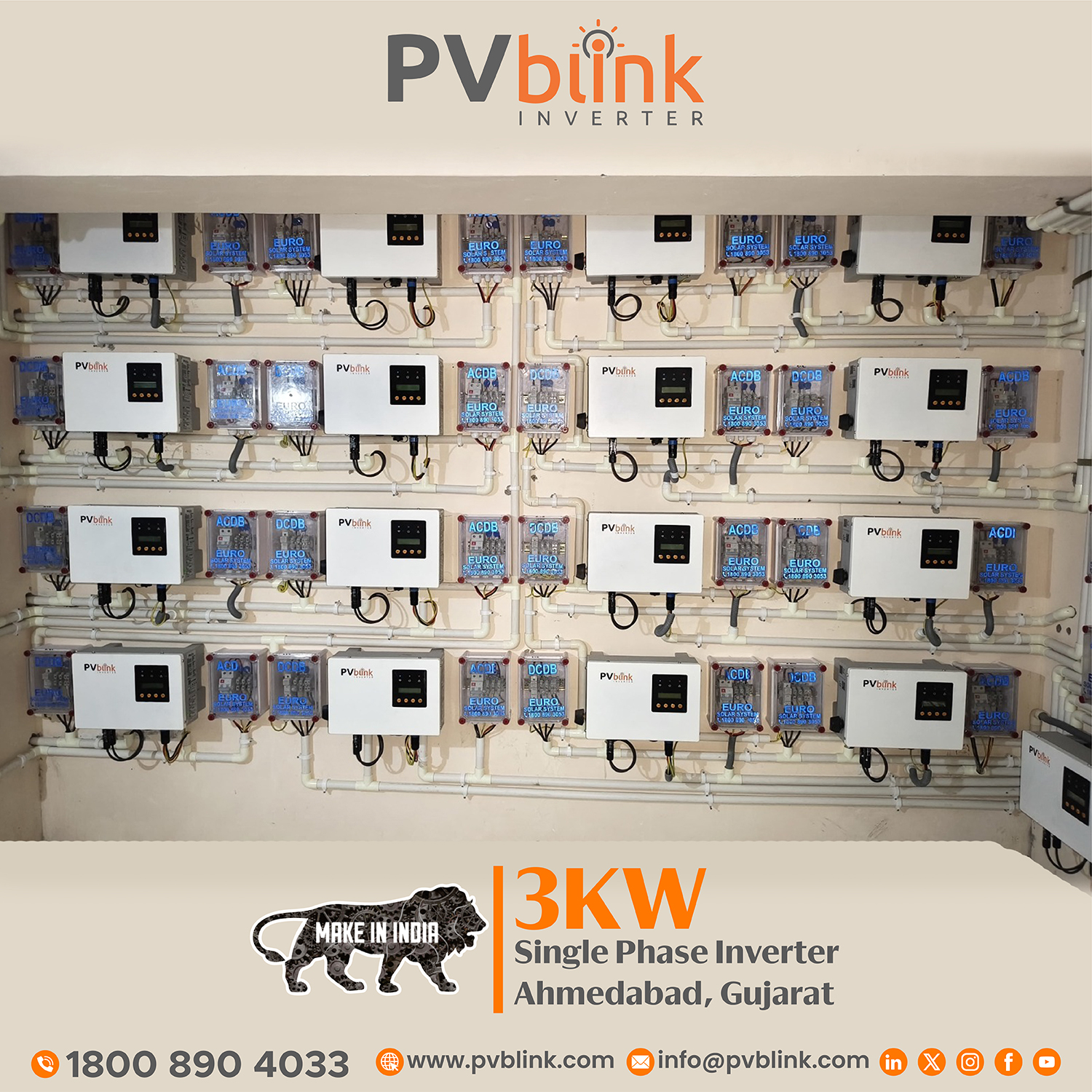 PVblink 3kW Single Phase Inverter