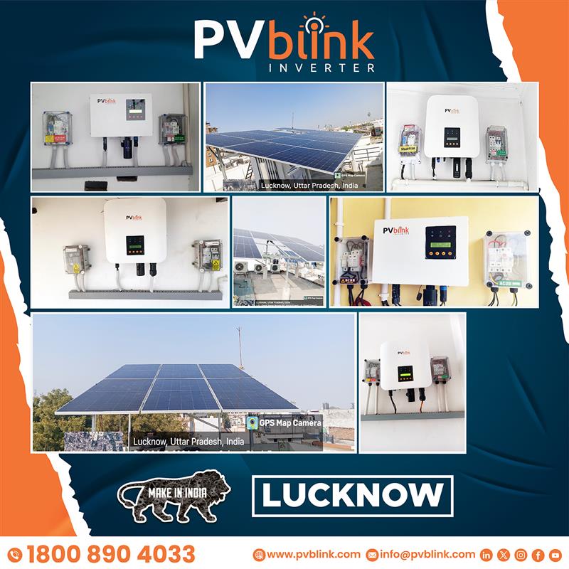 PVblink Single Phase Inverter Installed in Lucknow