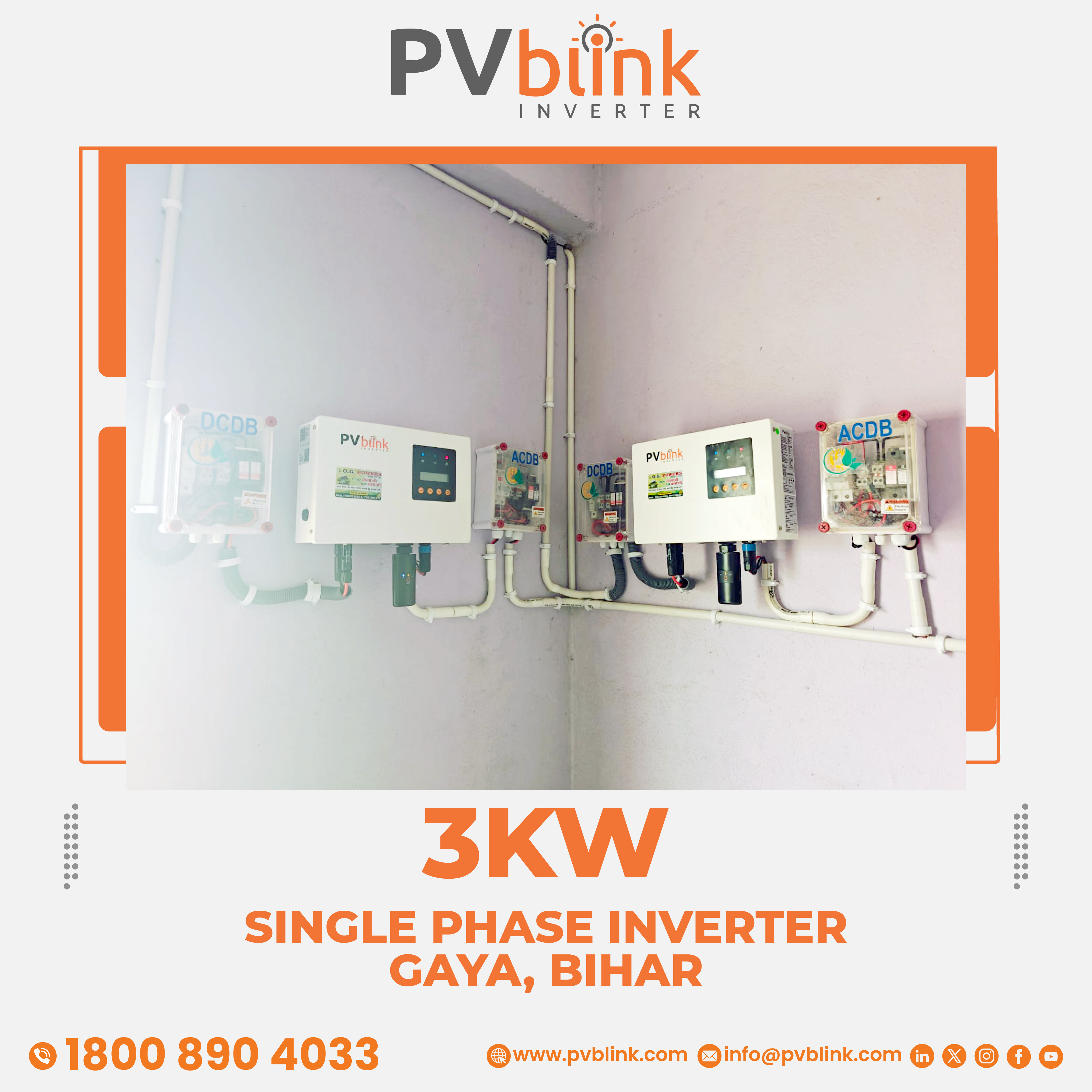 PVblink - Installation Plant with PVblink